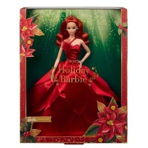 2022 Holiday Barbie with Red Hair. Gorgeous Red Gown. New in Box!